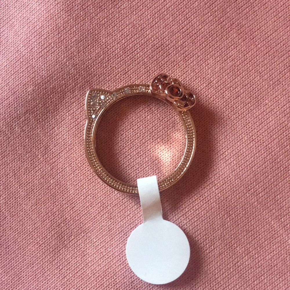 Hell kitty rose gold ring